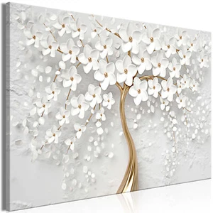 Baum Blumen Laub Vintage VLIES LEINWAND DEKO BILDER WANDBILD XXL WOHNZIMMER - Bild 1 von 14