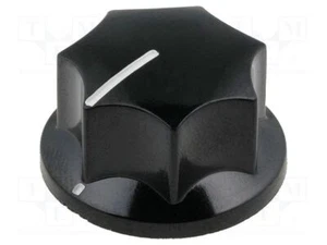 Drehknopf ØAchse: 6mm Bakelit mit Anzeige Ø23,6x15,7mm PN-9D-6.4 Drehknöpfe - Picture 1 of 2