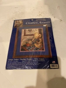 NEW Dimensions Antique Teddies Creative Accents Counted Cross Stitch Kit 7964 - Picture 1 of 3