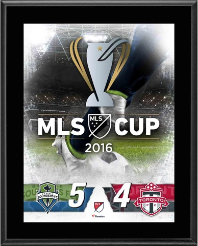Seattle Sounders vs Toronto FC 2016 MLS Cup 10.5" x 13" Plaque Cover