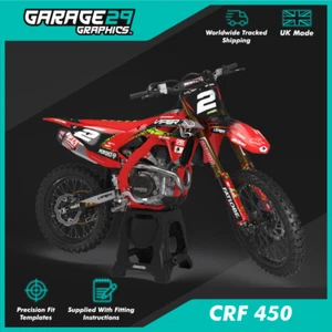 HONDA CRF 250 450 2010-2025 STICKER KIT - MX MOTOX MOTOCROSS GRAPHICS KIT - Picture 1 of 9