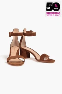 RRP€593 GIANVITO ROSSI Leather Ankle Strap Sandals US6 UK3 EU36 Made in Italy - Picture 1 of 9