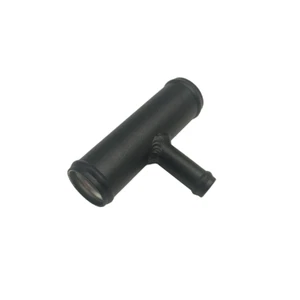 Conector de manguera de radiador de aluminio 32 mm x 19 mm OD T pieza montaje boquilla de unión negro - Imagen 1 de 3
