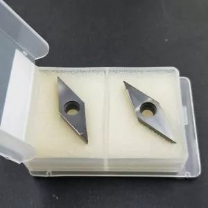 4pcs VCGW160402 CBN30 VCGW330.5 Boron Nitride diamond Turning inserts for steel - Picture 1 of 6