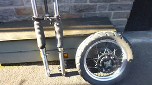 Kawasaki KLE500 Gabel mit wilbers federn,und felge - Bild 1 von 7
