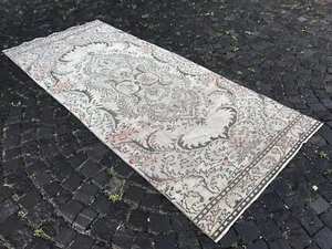 Turkish Antique rug Bohemian Area rug Oushak rug Vintage Rug Handmade Wool rug - Picture 1 of 12