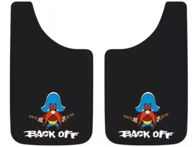 Yosemite Sam Back Off Easy Fit Mud Guards 11"x19" Looney Tunes - Image 1 of 4
