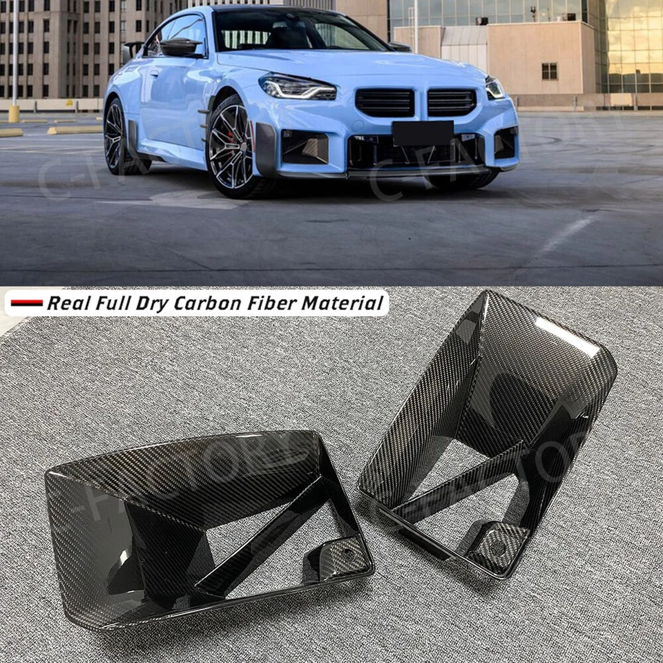 Se adapta a 23-24 BMW G87 M2 M Performance Style cubierta de luz antiniebla bisel de fibra de carbono seco Foto 1 de 4