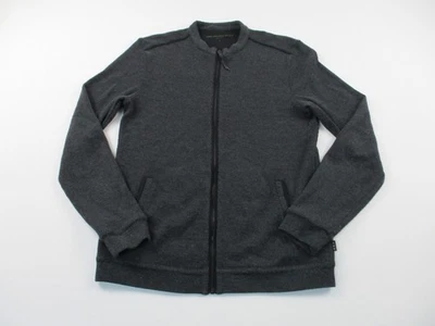 John Varvatos Jacket Mens Small Gray Long Sleeve Full Zip Cotten Blend Designer - Image 1 of 4