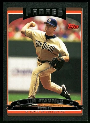 Tim Stauffer San Diego Padres 2006 Topps Black #534 SN /55 - Image 1 of 2