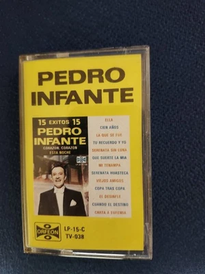 Pedro Infante - 15 Exitos (Cassette Tape Mexico 1983) Orfeon CLEAN TESTED - Image 1 of 3