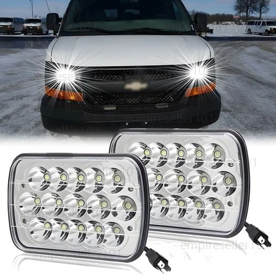 5"X7" 7''x6'' LED Headlight For Chevy Express Cargo Van 1500 2500 3500 4X4 Truck - Image 1 of 4