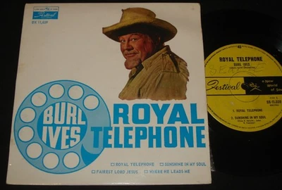 BURL IVES - ROYAL TELEPHONE  - AUSSIE FESTIVAL EP 1960s folk - Image 1 of 2