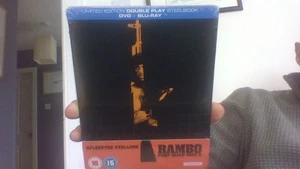 RAMBO FIRST BLOOD PART II UK BLU-RAY STEELBOOK New/Sealed - Picture 1 of 2