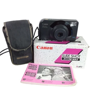 Cámara fotográfica compacta Canon Sure Shot Zoom Max 35 mm con baterías - Probada - Imagen 1 de 24