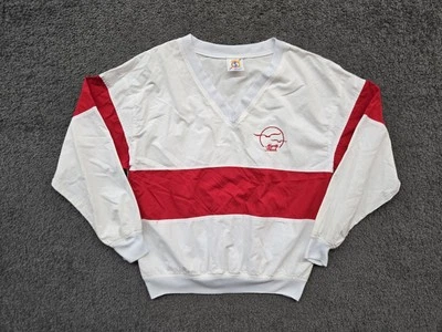 Chaqueta cortavientos Myrtle Beach vintage adulto talla XL cuello en V bloques de colores años 80 90 Foto 1 de 4