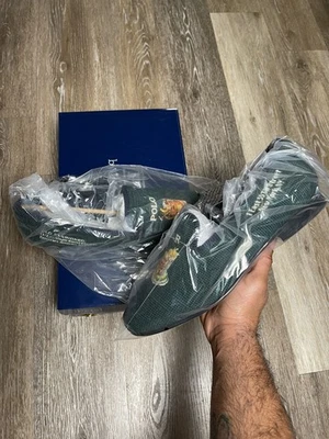 Novo Polo Ralph Lauren Paxton Chinelos Masculinos com Ponta de Agulha à Moda Antiga 10.5  - Imagem 1 de 4