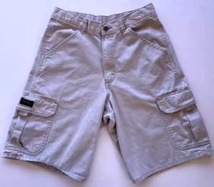 Wrangler Cargo Shorts Youth 18 Regular Boys Beige Tan Outdoors 6 Pockets - Picture 1 of 8