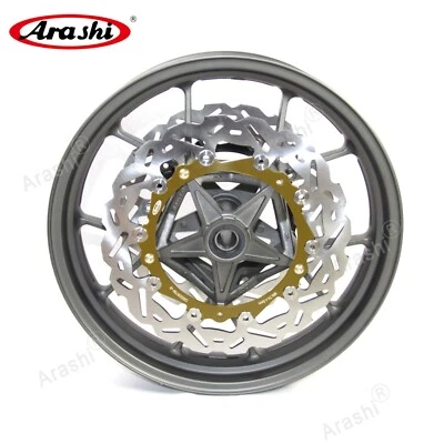 Llanta delantera gris 17x3,5"" para BMW S1000R 2014-2018 + disco de rotor de freno dorado Foto 1 de 4