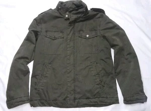 Levis Herren L Cargo Military Style Oliv Full Zip Gefüttert Kapuzenjacke Robust Wear - Bild 1 von 20