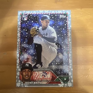 2023 Topps Holiday Metallic Snowflake JHONY BRITO Rookie Card #H138 (RC)