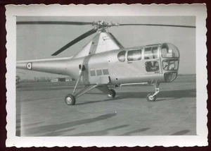 photo ancienne .Régiment . guerre .Militaire. aviation . Hélicoptère - Foto 1 di 1