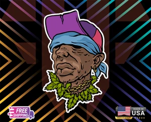 BLIND CANABISTICKER DECAL,LAPTOP,WALL,WINDOW,ETC,6YEARS R+LAMINATED +FREESTICKER - Picture 1 of 1