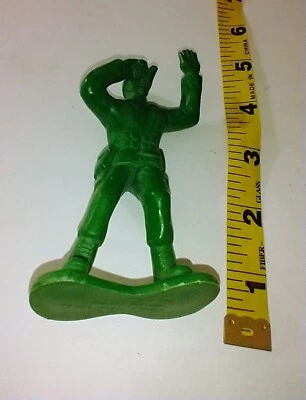 4" Greenbrier Plastic Green Army Guy With Binoculars  - Image 1 of 4
