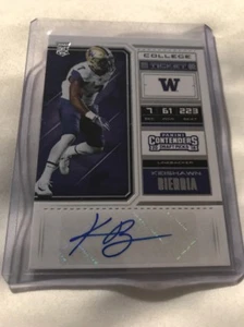 2018 Contenders Draft Picks Keishawn Bierria Auto! Huskies Rare - Picture 1 of 2