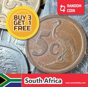 Moneda Sudáfrica | 1 moneda sudafricana antigua coleccionable al azar - Imagen 1 de 12