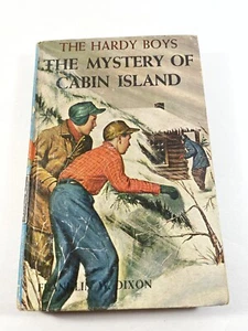 The Hardy Boys The Mystery of Cabin Island 1929/1960 3rd Ed Hardcover 214 pages - Picture 1 of 21