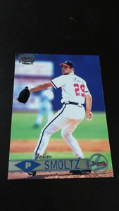 FREE SHIPPING-John Smoltz-1999 Pacific Collection Baseball-HOF-no.42