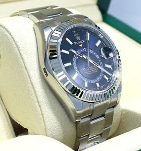 Rolex Sky-Dweller 326934 Steel Blue Dial Oyster Perpetual Watch B/PAPERS UNWORN - Picture 1 of 11