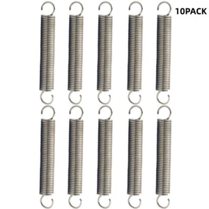 Resorte de tensión extendido de 1,2*10*50 mm/1,2*10*70 mm gancho doble de acero 10 piezas - Imagen 1 de 12