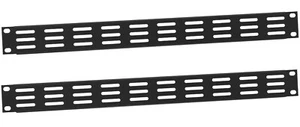 2x 1 HE U Rackblende m Lüftungsschlitzen Lüftungsblende Lüftungsgitter Adam Hall - Picture 1 of 9