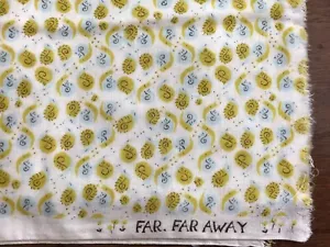 Original Heather Ross Kokka Japan Far Away double gauze fabric snails 3/4 yard - Picture 1 of 4