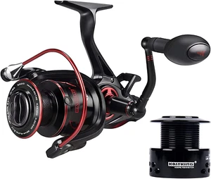 Sharky Baitfeeder III Spinning Reel 10+1 Shielded Stainless Steel BB - Carbon Fi - Picture 1 of 9