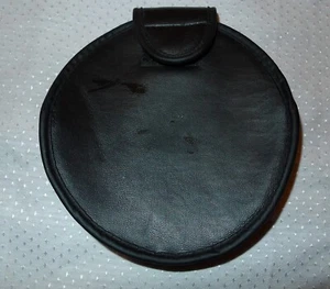 CD DVD Tasche Hülle Mappe Nylon schwarz Klettverschluss - Afbeelding 1 van 3