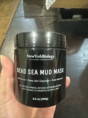 Máscara de barro del Mar Muerto New York Biology para rostro 8,8 oz/¡Nueva! ¡Sellado! ¡Sin caja!  Foto 1 de 4