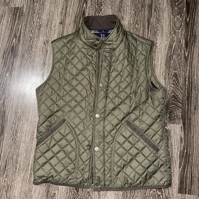 Мужской стеганый жилет Brooks Brothers Paddock Diamond Thermore Цвет зеленый Размер Med - Изображение 1 из 4