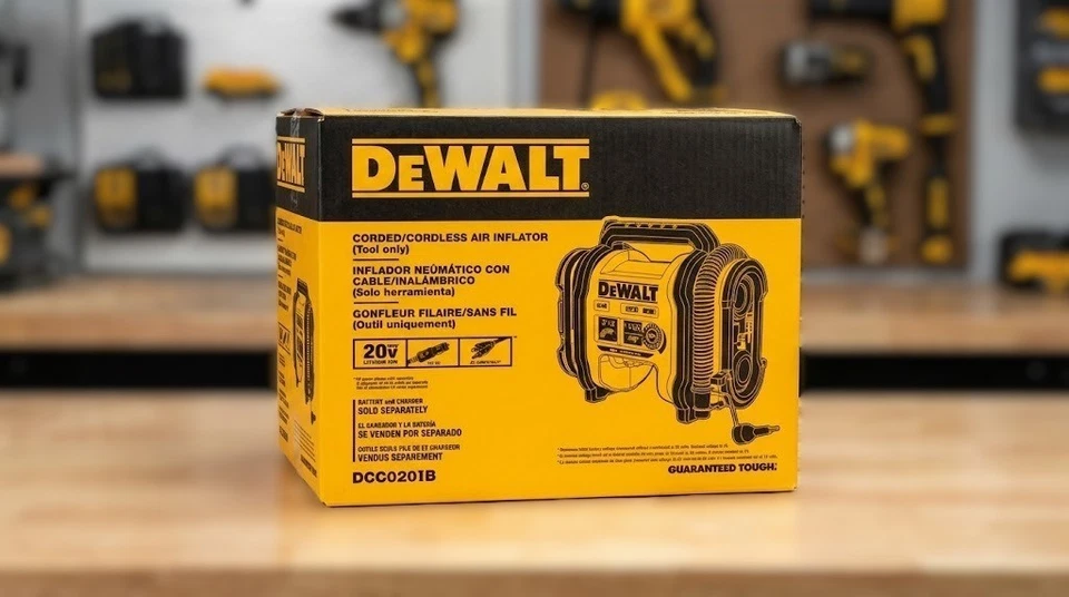 Inflador portátil eléctrico inalámbrico DEWALT DCC020IB 20V MAX (solo herramienta) Foto 1 de 4