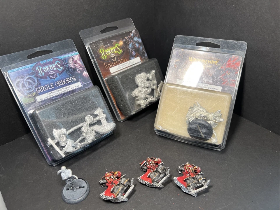 HORDAS WARMACHINE Lote Mixto Trollbloods, Actualización, Warcaster, Guardia Khador - Leer Foto 1 de 4