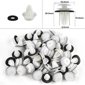 100pcs Satz Auto Tür Verkleidung Stoßstange Fender Halter Nieten Befestigung - Picture 1 of 15