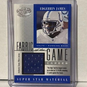 2001 Leaf Certified Fabric Game, EDGERRIN JAMES Patch /72, Colts, HOF - Picture 1 of 4