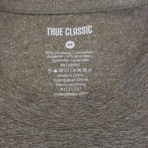 True Classic Workout Shirts for Men - Short Sleeve Crew Neck Plain Green M - Picture 1 of 7