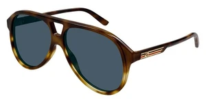 Authentic Gucci Sunglasses GG1286S 004 Havana Full Rim Blue Gradient 59mm - Picture 1 of 3