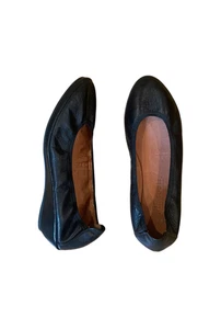 New sold out Gentle Souls black wedge ballet flats 7 M $179 - Picture 1 of 4
