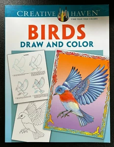 Creative Haven Birds Draw and Color - Softcover - New - Imagen 1 de 1
