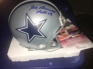 Mini casco Gil Brandt HOF 19 Dallas Cowboys firmato Dallas Cowboys JSA - Foto 1 di 1