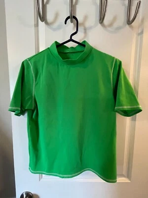 Lands End Jóvenes Adolescentes Niños Niñas Niños Unisex Verde Camisa de Natación Husky Grande 14H 16H Foto 1 de 4